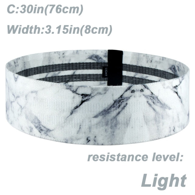 Booty Building Resistance Bands (marble Print)