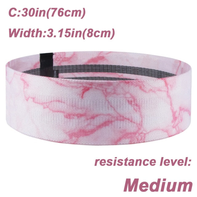 Booty Building Resistance Bands (marble Print)