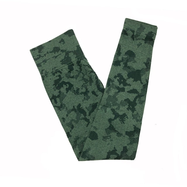 Women Adapt Camo Seamless Shorts, High Waisted Workout Shorts