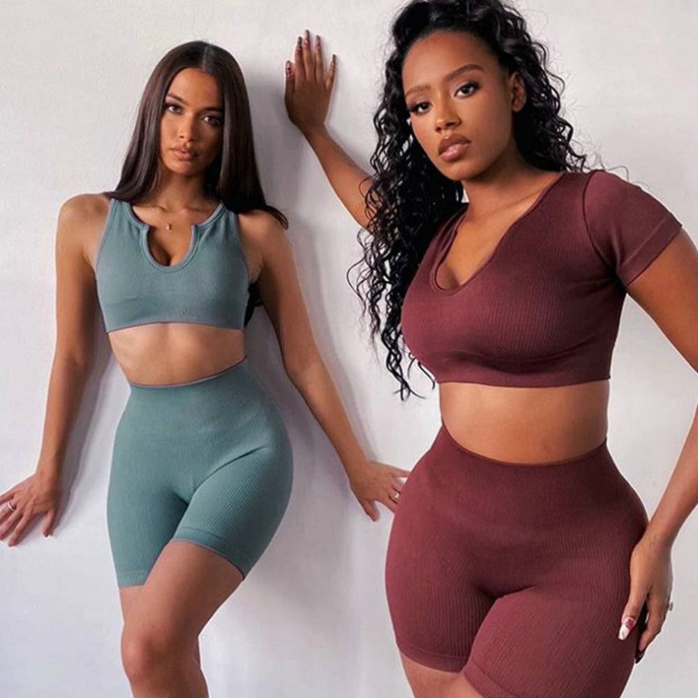 Ribbed 2 Piece Seamless Set