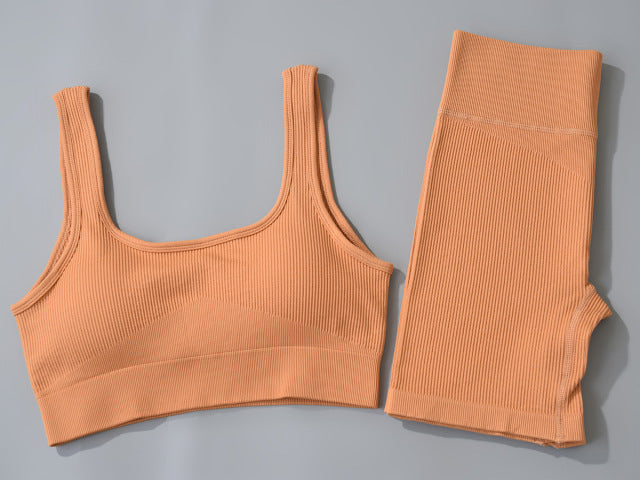 Ribbed 2 Piece Seamless Set