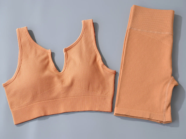 Ribbed 2 Piece Seamless Set