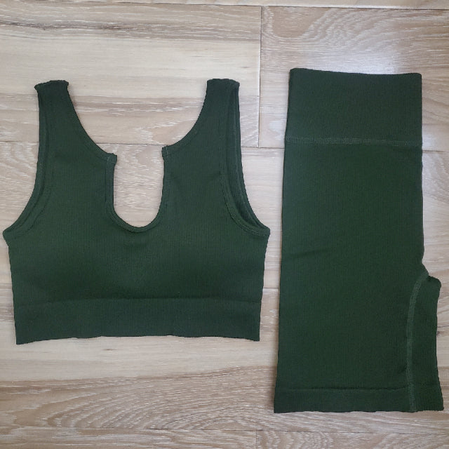 Ribbed 2 Piece Seamless Set