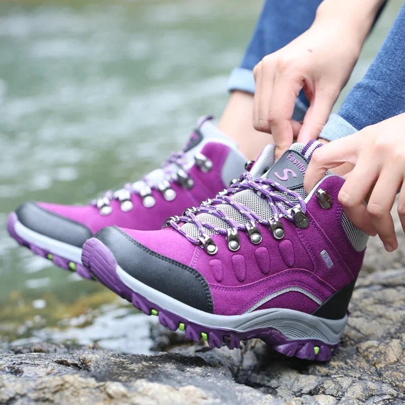 Fashion Spring Outdoor Hiking Ladies Shoes