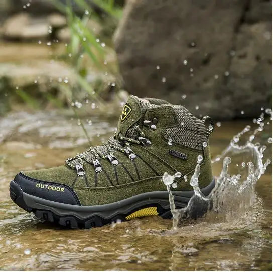 High-top hiking shoes (cashmere outdoor shoes )