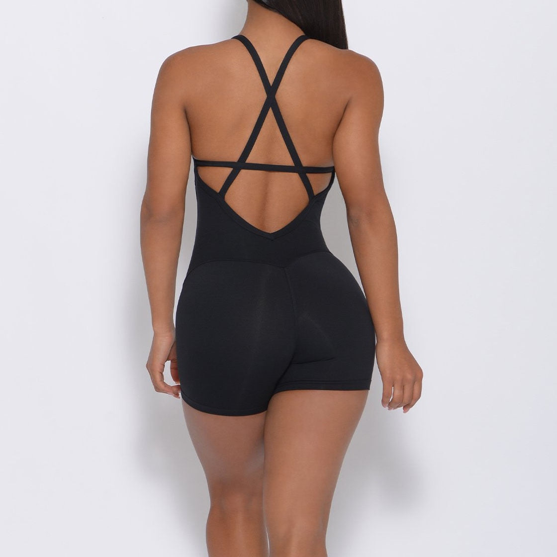 Yoga Set Women's Jumpsuit, Backless, Cross Bodysuit 2023 Solid Color Sets, Gym Clothing
