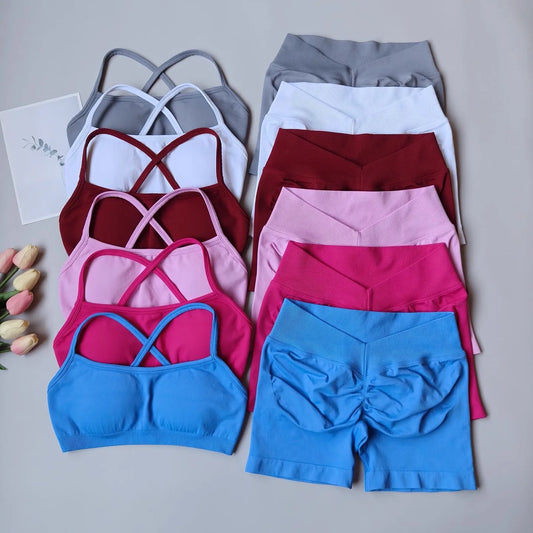 Seamless Beautiful Back High Waisted Shorts