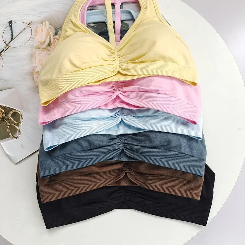 Adjustable High-Impact workout T-Back Sports Bra
