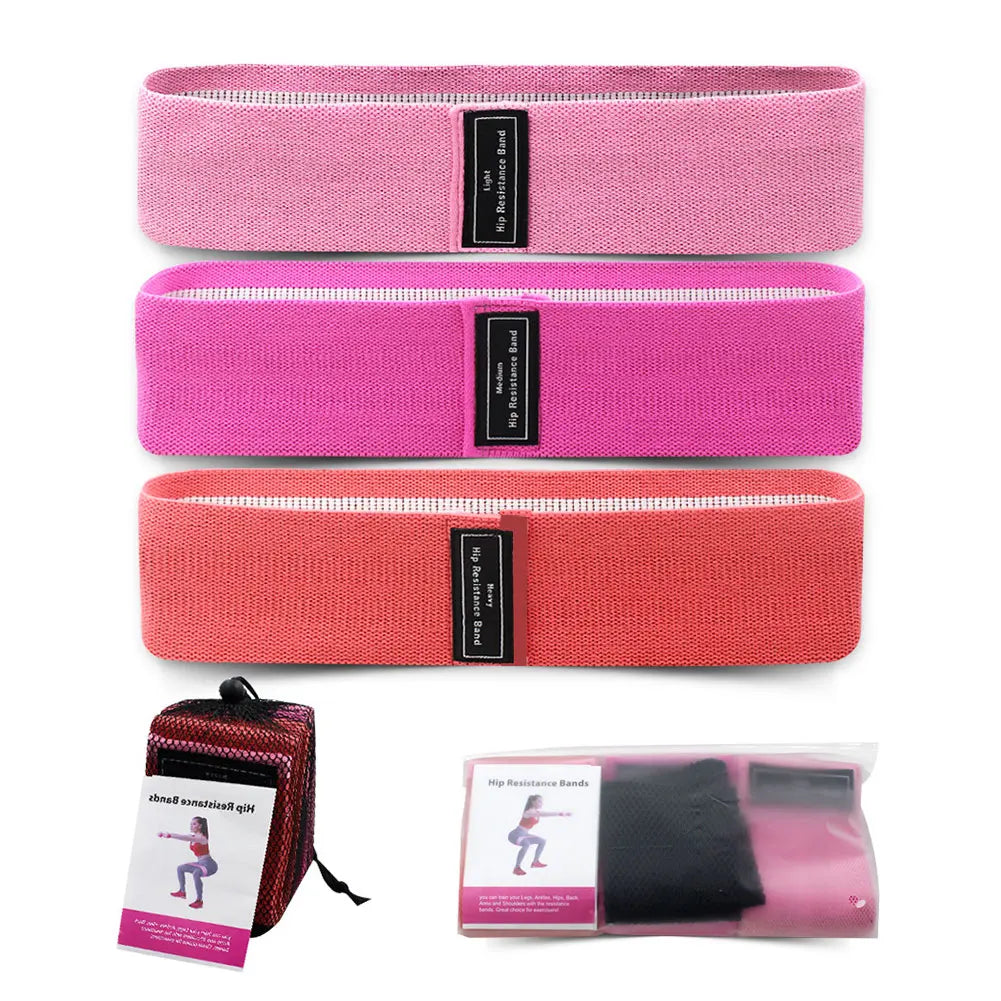 3Pcs Resistance Bands, Elastic Bands for Women & Men Home Gym Fitness Yoga Pilates