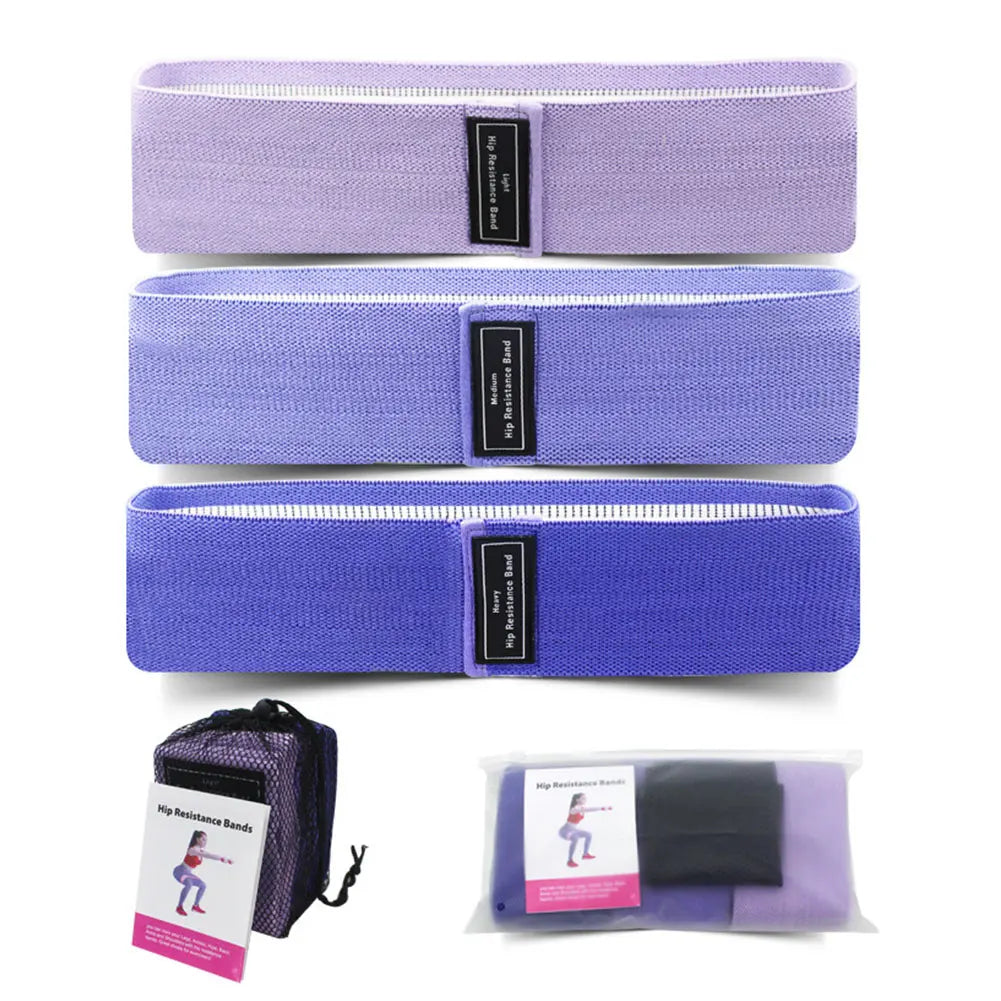 3Pcs Resistance Bands, Elastic Bands for Women & Men Home Gym Fitness Yoga Pilates