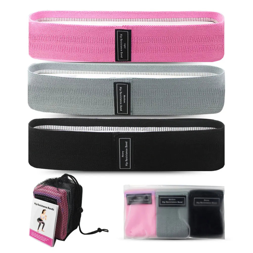 3Pcs Resistance Bands, Elastic Bands for Women & Men Home Gym Fitness Yoga Pilates