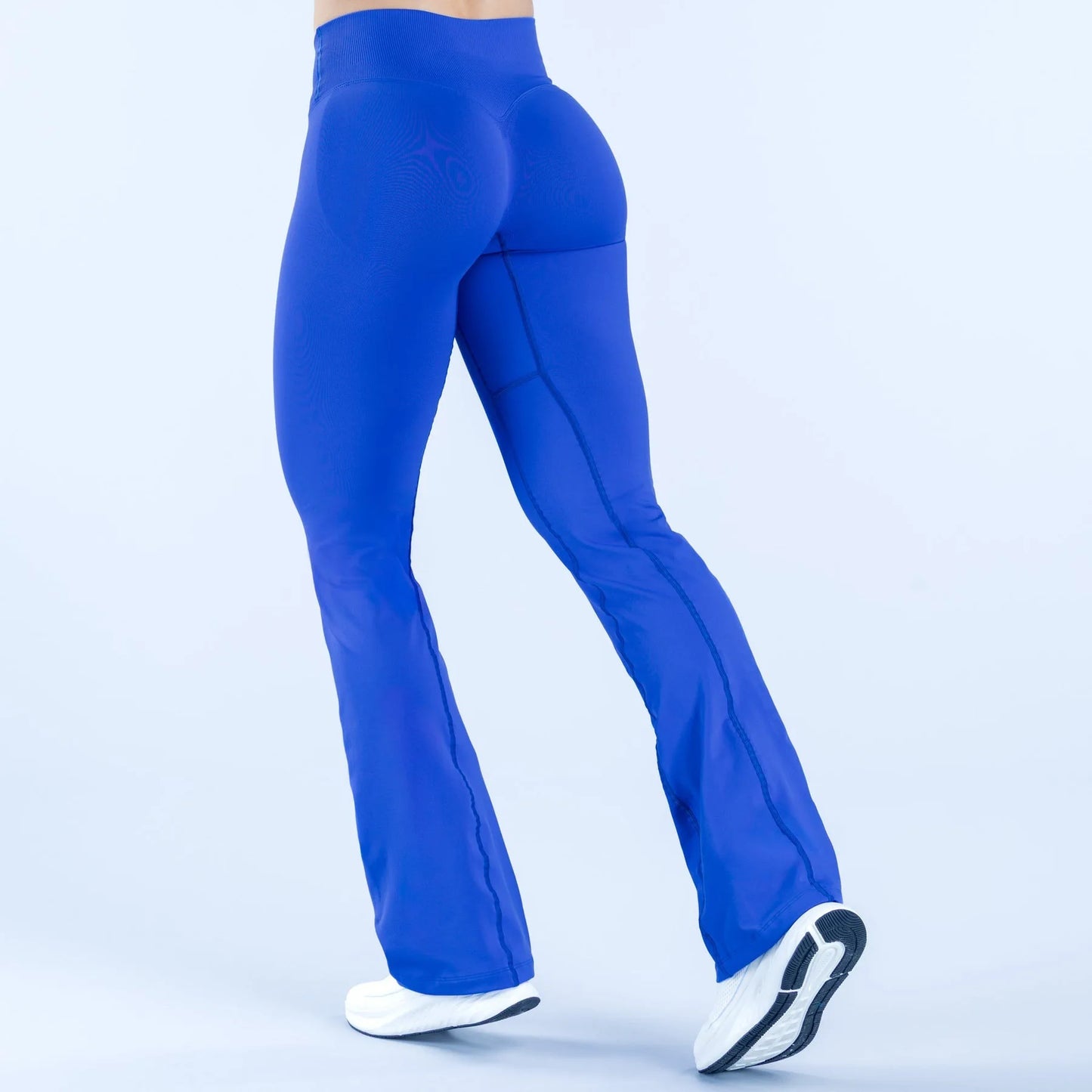 Seamless Sports Leggings Fashion Yoga Flared Pants Waist Cross Gym Clothes Fitness Wide-leg Trousers