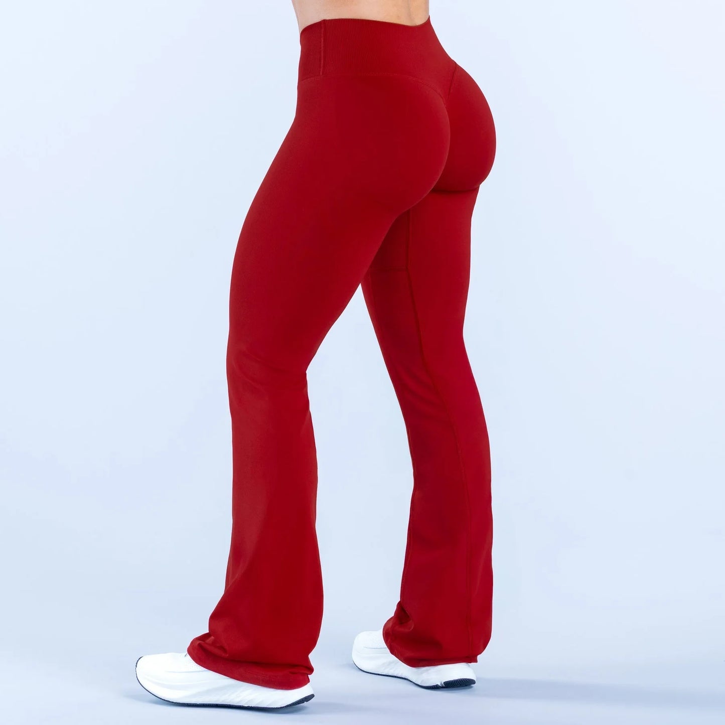Seamless Sports Leggings Fashion Yoga Flared Pants Waist Cross Gym Clothes Fitness Wide-leg Trousers