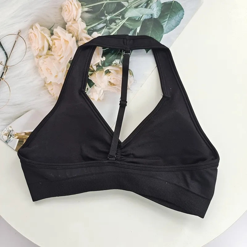 Adjustable High-Impact workout T-Back Sports Bra