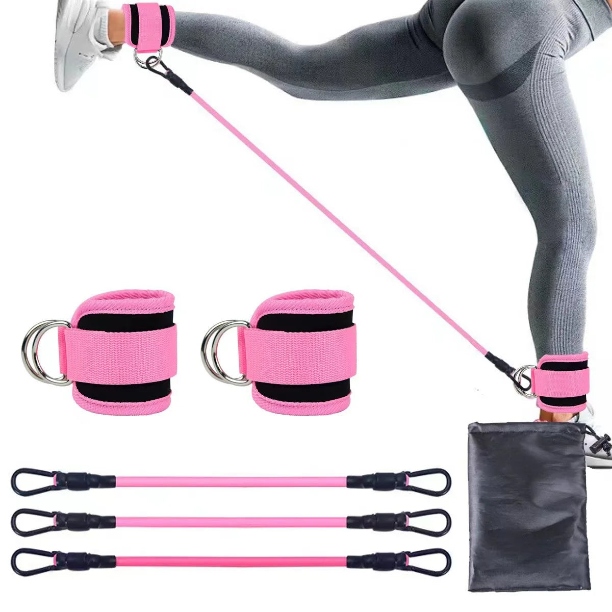 Ankle Straps Resistance Bands Set