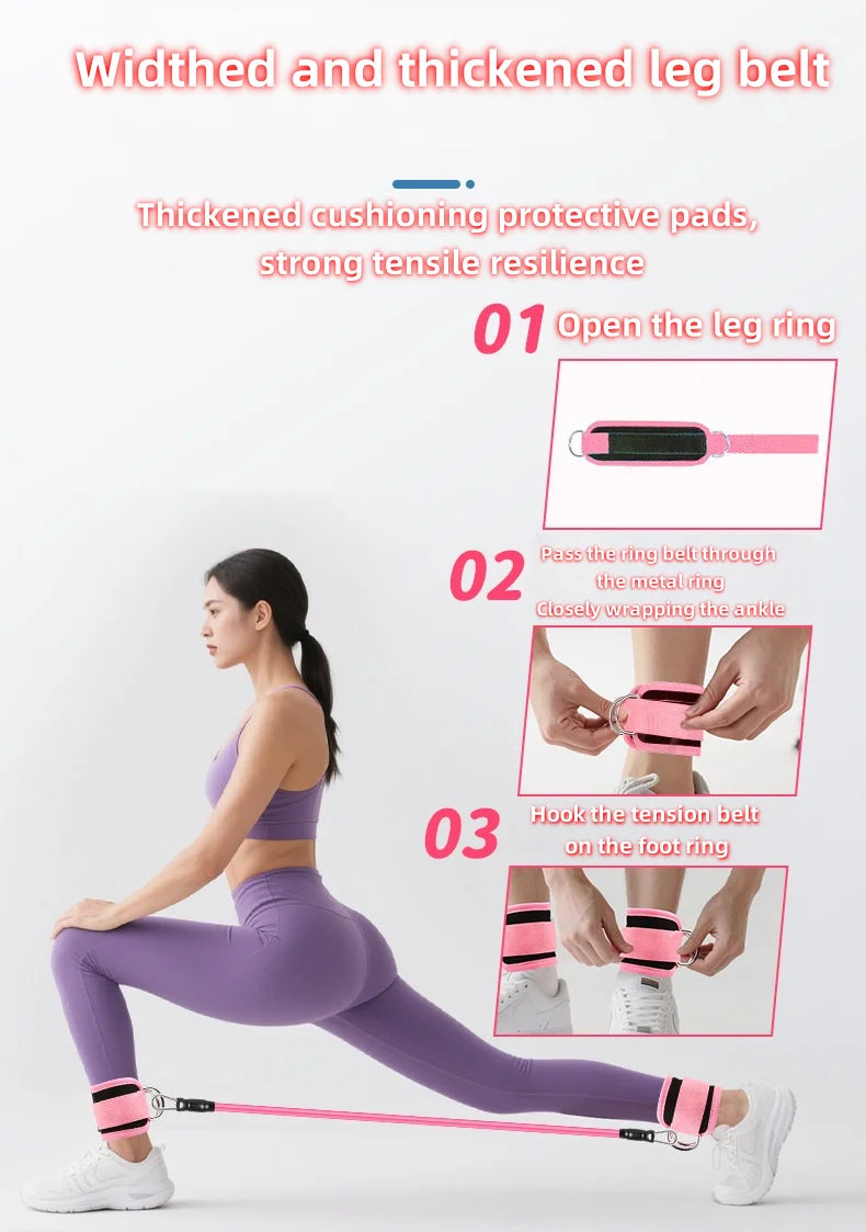 Ankle Straps Resistance Bands Set