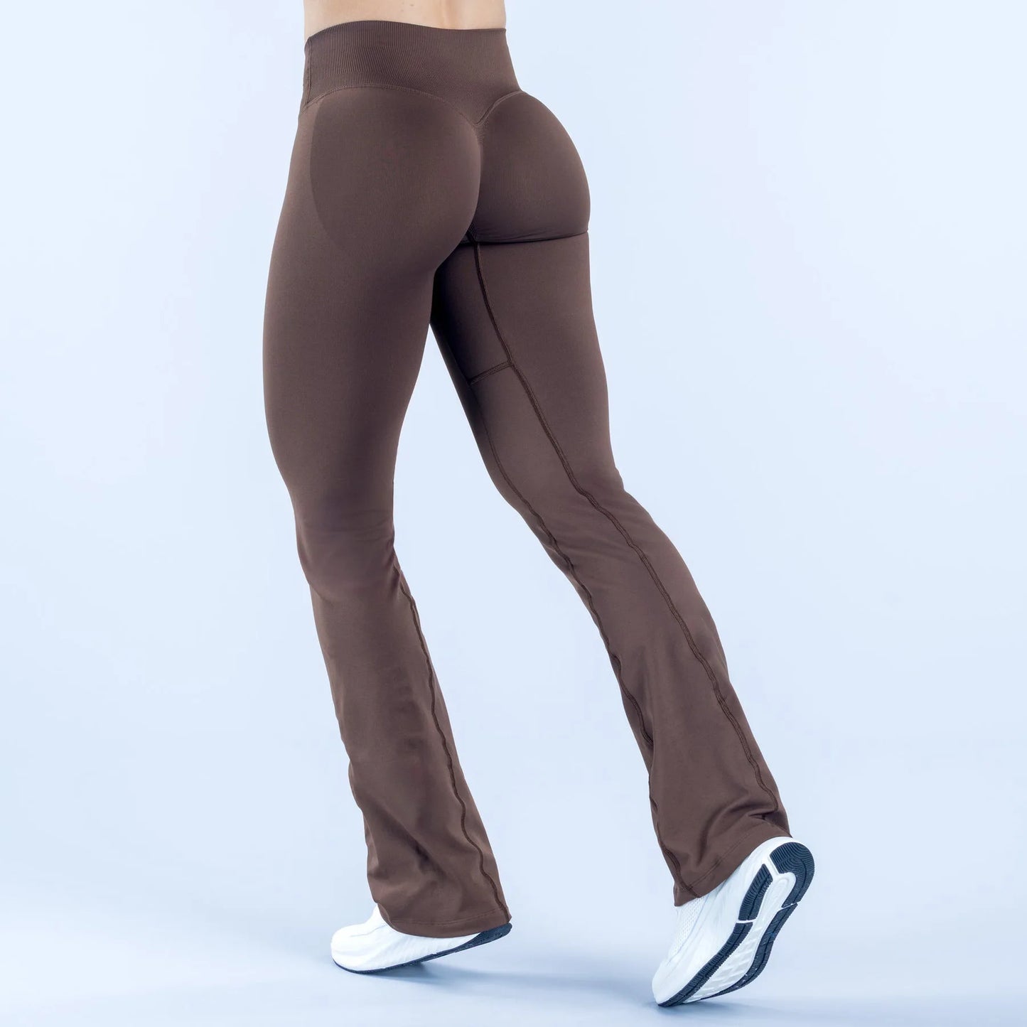 Seamless Sports Leggings Fashion Yoga Flared Pants Waist Cross Gym Clothes Fitness Wide-leg Trousers