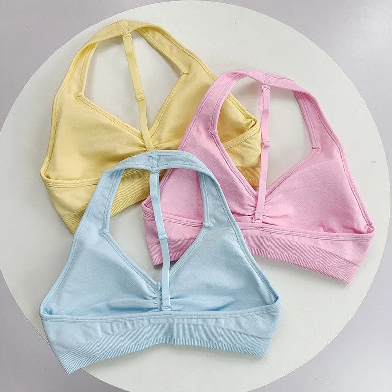 Adjustable High-Impact workout T-Back Sports Bra