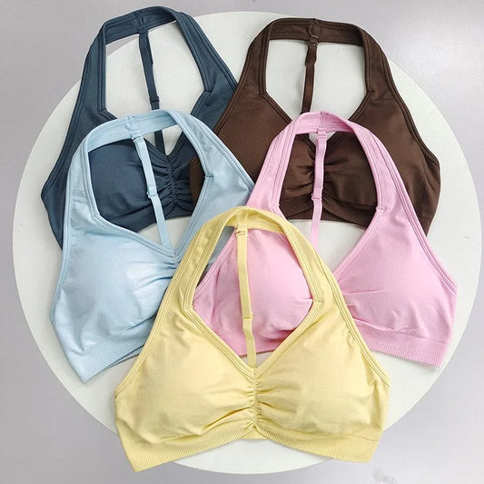 Adjustable High-Impact workout T-Back Sports Bra