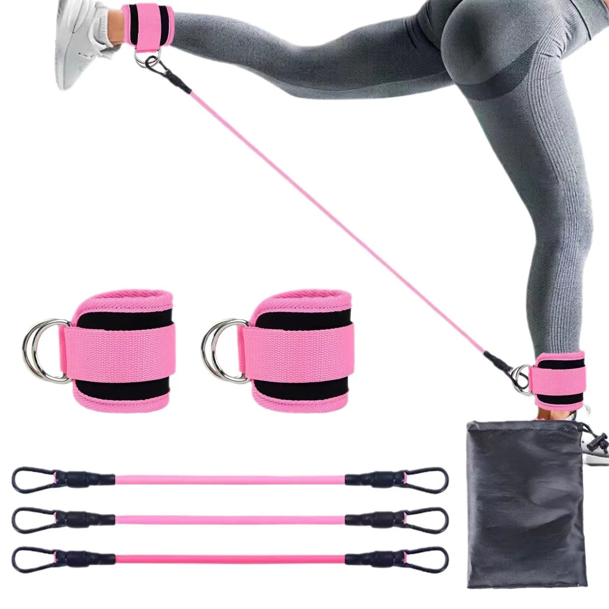 Ankle Straps Resistance Bands Set