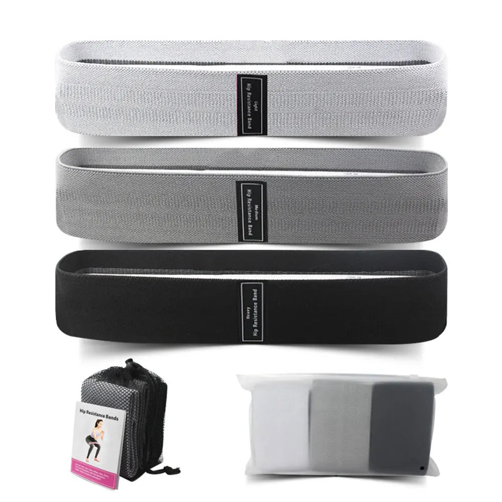 3Pcs Resistance Bands, Elastic Bands for Women & Men Home Gym Fitness Yoga Pilates