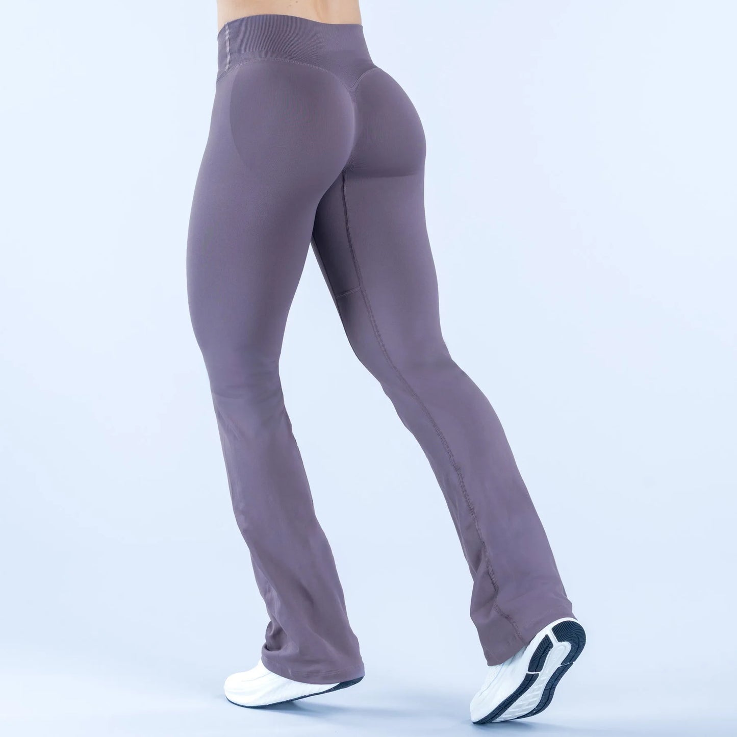 Seamless Sports Leggings Fashion Yoga Flared Pants Waist Cross Gym Clothes Fitness Wide-leg Trousers