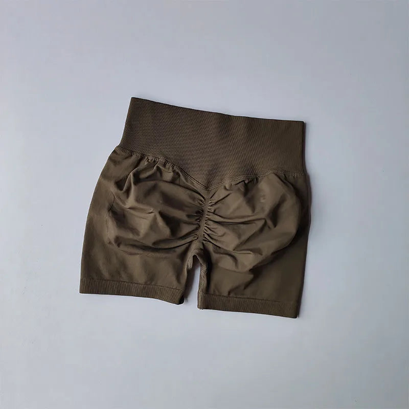 Peach Hip Lifting Shorts, High Waist