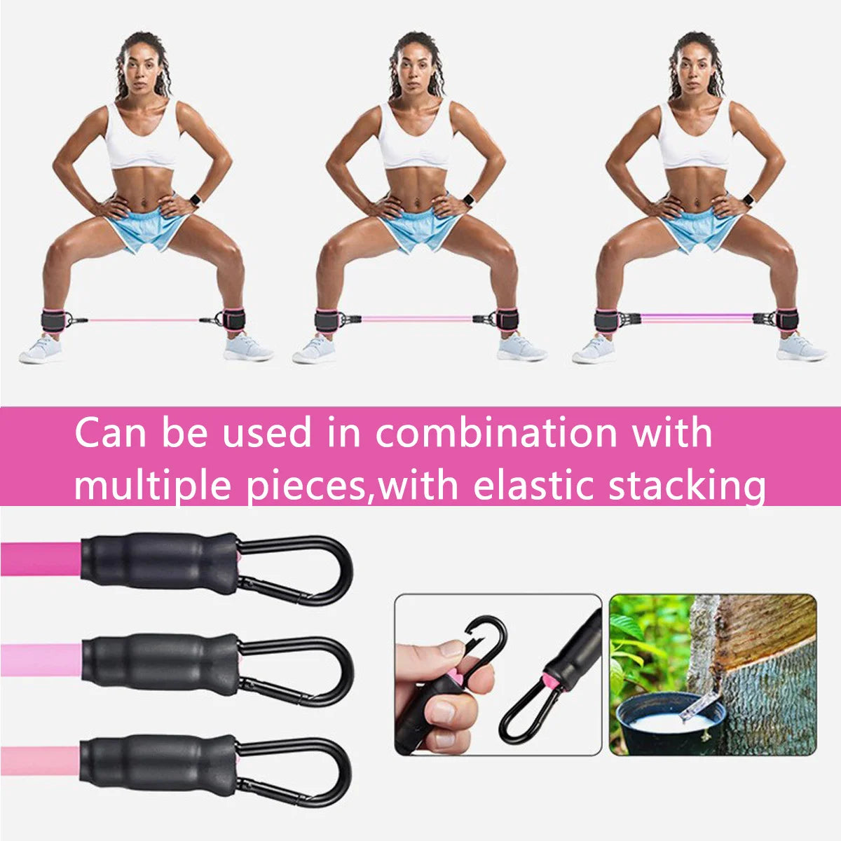 Ankle Straps Resistance Bands Set
