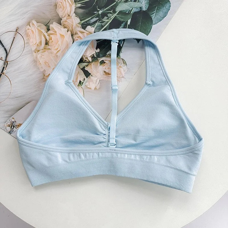 Adjustable High-Impact workout T-Back Sports Bra