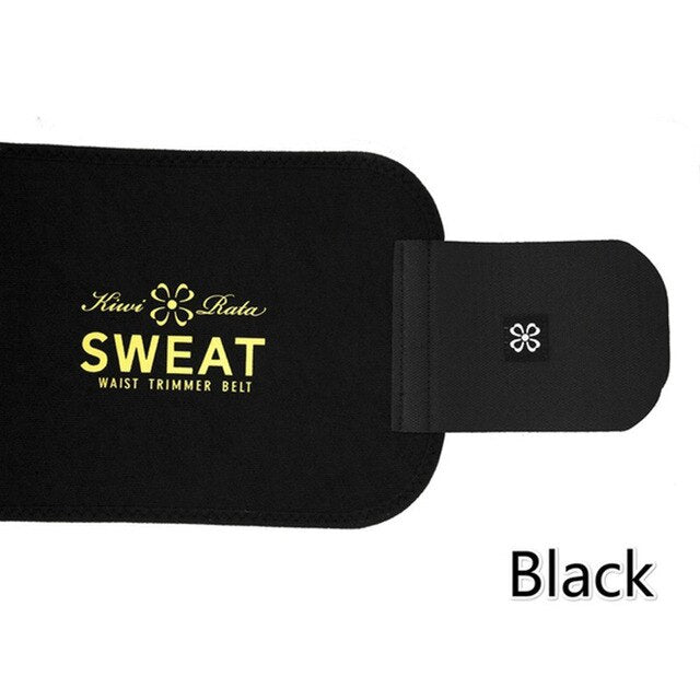 Sweet Sweat, Waist Trimmer, Medium, Black & Yellow, 1 Belt