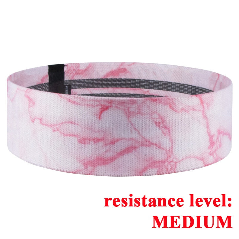 Booty Building Resistance Bands (marble Print)