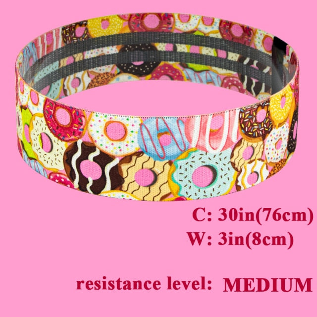 Booty Fabric Resistance Bands (print)