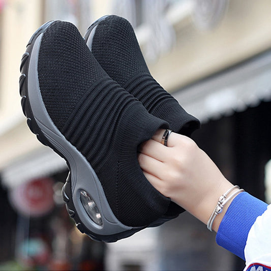 Women Sneakers Thick Bottom Wedge Shoes