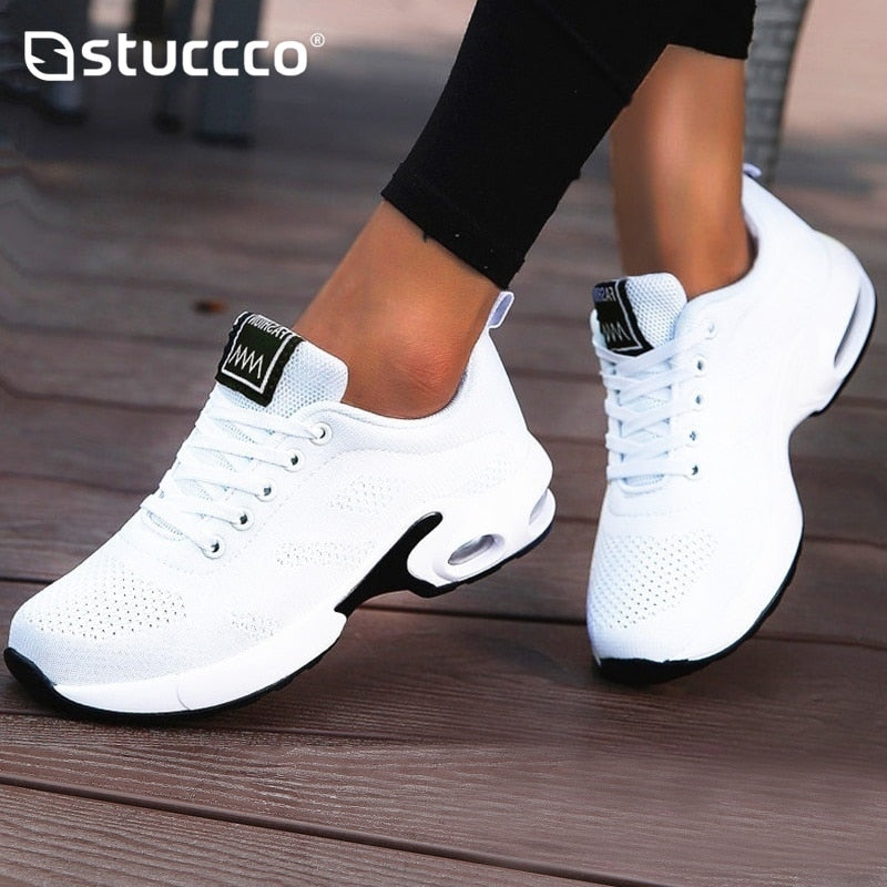 Fashion Air Cushion Women Sneakers, Breathable Running/workout Shoes