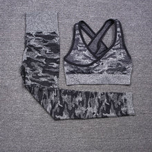 Load image into Gallery viewer, Seamless Two Piece Set, Sports Bra, High Waist Workout Leggings
