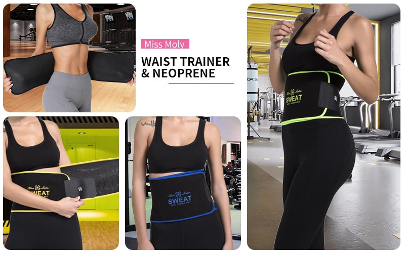 Waist Trainer Trimmer Latex Rubber Sweat Belt