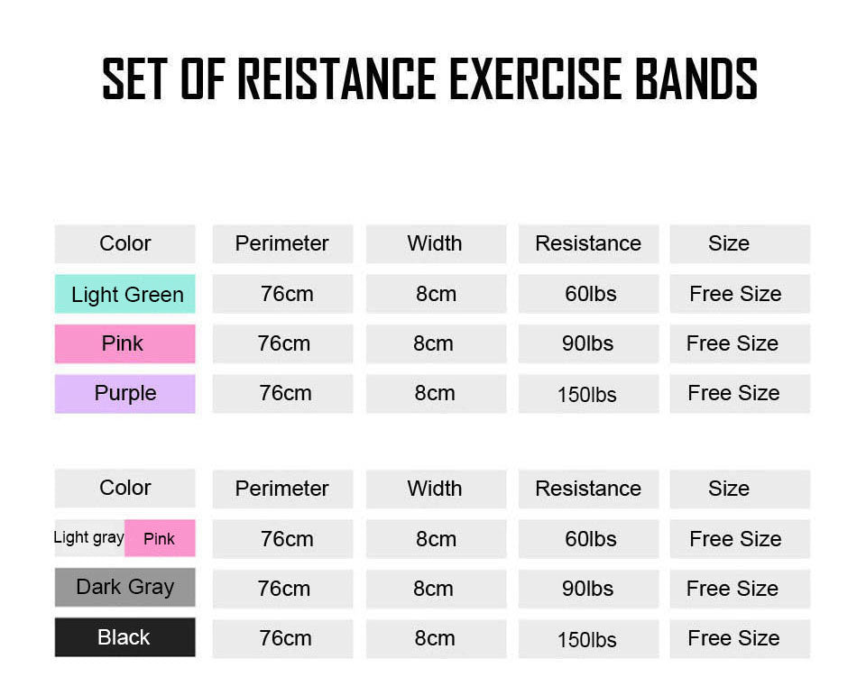 Thick Elastic Fabric Booty Bands Resistance